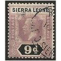 Sierra Leone 1912 SG121 9d Purple & Black Fine ...