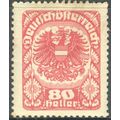 Austria 1920 - SG402 - 80h red - Republican Arm...