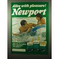 1975 Newport Cigarettes Ad - Alive With Pleasure