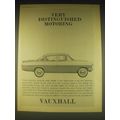 1962 Vauxhall Cresta Car Ad - Very distinguished motoring