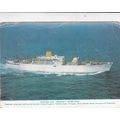 Royal Mail Lines Aragon Postcard used 1968 crease