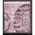 1867 Sg109 6d MAUVE plate 8 very fine used (H K...