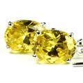 Golden Yellow CZ, 925 Sterling Silver Threader ...