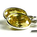 Golden Yellow CZ, 925 Sterling Silver Threader ...