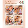 GUINE BISSAU 2011 SHEET MNH LI NA ROLAND GARROS...