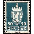 Norway 1969 Coat of Arms Official Off Sak 50ore...