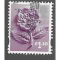 ENGLAND £1.10 'TUDOR ROSE' (EN41) FINE USED (EB...