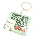 Grump Old Man Keyring Metal 10 CM There are Two...