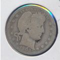 1903-P Barber 90% Silver Quarter, Circulated & ...