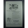 1922 Equitable Trust Company Bank Ad - Trip Abroad
