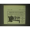 1922 F.B. Shuster Automatic Wire Straightening Ad