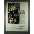 1979 United Airlines Ad - She Travels Two Worlds