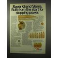 1979 Speer Grand Slam Ammunition Ad - Stopping Power