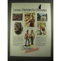 1987 Ontario Canada Ad - Living History in Ontario