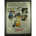 1987 Ontario Canada Ad - Inquisitive Minds