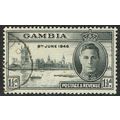 Gambia 1946 Victory 1½d Black SG162 FU