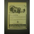 1965 Wallace Heaton Zeiss Contaflex Super B Camera Advertisement