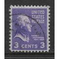 USA 1938 PRESIDENTIAL SERIES 3c DEEP VIOLET THO...