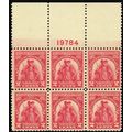 657, Mint NH Top Plate Block * Stuart Katz