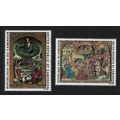 Cameroun Paintings Christmas 2v 1975 MNH SG#762...