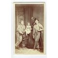 Victorian cdv photo woman two boys & infant uns...