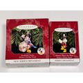 Lot of 2 Hallmark Disney Ornaments Mickey’s Hol...