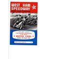 West Ham World Championship British Final 1967 ...