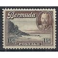 Bermuda 1936 SG100 1 1/2d Black & Chocolate Mou...