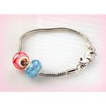 Summer Gift Charm Euro Beads Silver Tone Bracel...