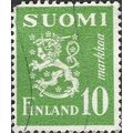 FINLAND, Lion Rampant, green 1952, 10M