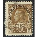 Canada 1916 2c + 1c Yellow Brown Die II SG239 GU