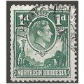 Northern Rhodesia 1951 SG28 1d Green Fine Used ...