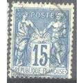 France 1876 - SG279 - 15c blue - Peace & Commer...