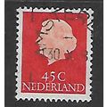NETHERLANDS 1953 45c RED QUEEN JULIANA SG 783 F...