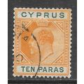 1904 CYPRUS KE7 SG61 TEN PARAS USED PART CDS