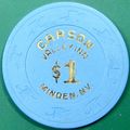 Carson Valley Inn. $1 Casino Chip. Minden, NV. ...