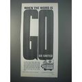 1966 United Van Lines Ad - When The Word Is Go