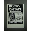 1989 Ken Follett Pillars of the Earth Book Ad -...