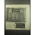 1955 Henredon Informal Provincial Buffet Ad - Heritage Henredon