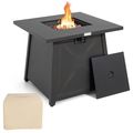 50,000 BTU Black Steel Square Portable LP Gas P...