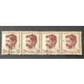 AUSTRALIA 1949 SG 0231 USED QUADRUPLE #1