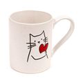 Cat Holding a Heart Stoneware Mug Ceramic 11 CM...