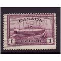 CANADA 1946 TRAIN FERRY $1 PURPLE SG 406 FINE U...