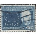DENMARK, Niels Bohr, blue 1963, 60ore