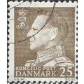 DENMARK, King Frederick IX, brown 1963, 25ore