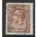 JAMAICA 1929 1 1/2d CHOCOLATE SG 109 FINE USED#