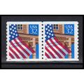 2913v 32c U.S. Flag Over Porch Very Fine MNH LG...
