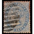 Straits Settlements 1883 Queen Victoria 5c Used...