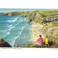 Watergate Bay, near Newquay,Lovely Slogan 1975 ...