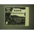 1947 Bass Sportocasins Golf Shoes Ad - Reduce your handicap